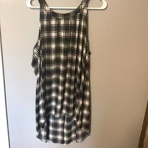 Torrid plaid hi-low blouse